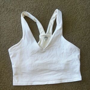 ALO yoga white tank